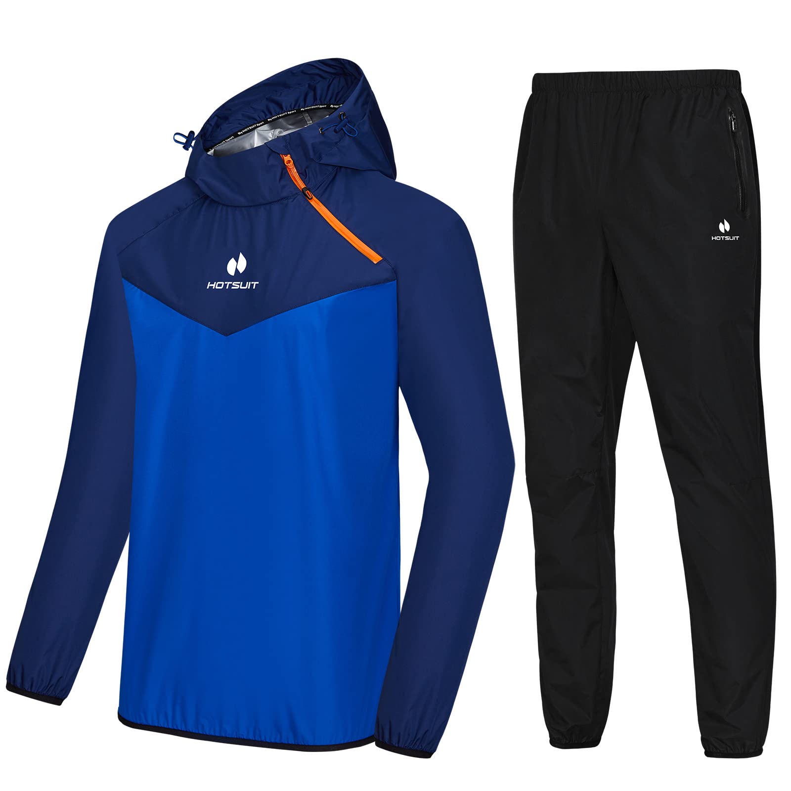 HOTSUIT Sauna Suit for Men Sweat Sauna Jacket Pant Gym Workout Sweat Suits