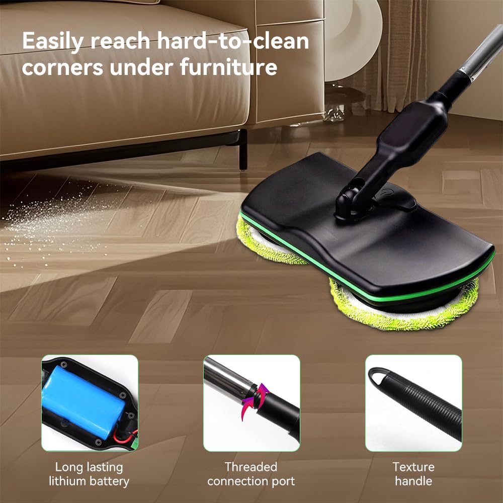 Hurricane Floating Mop Set - Akku Bodenwischer Rotierend Kabellos