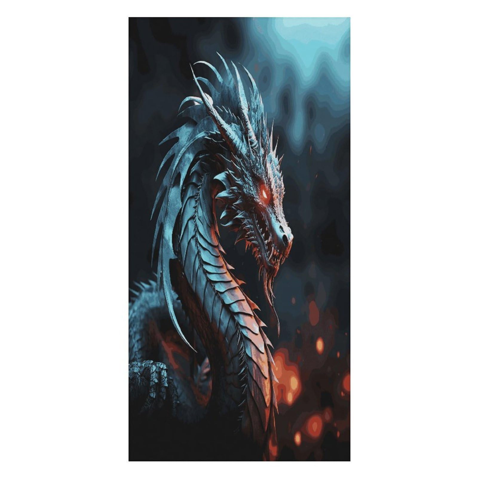 JTREHY Dragon Beach Towel Extremely Soft Oversized Towels Lightweight Sports Absorbent Bath Towel Suitable 160"x80" for Swimming Camping Beach