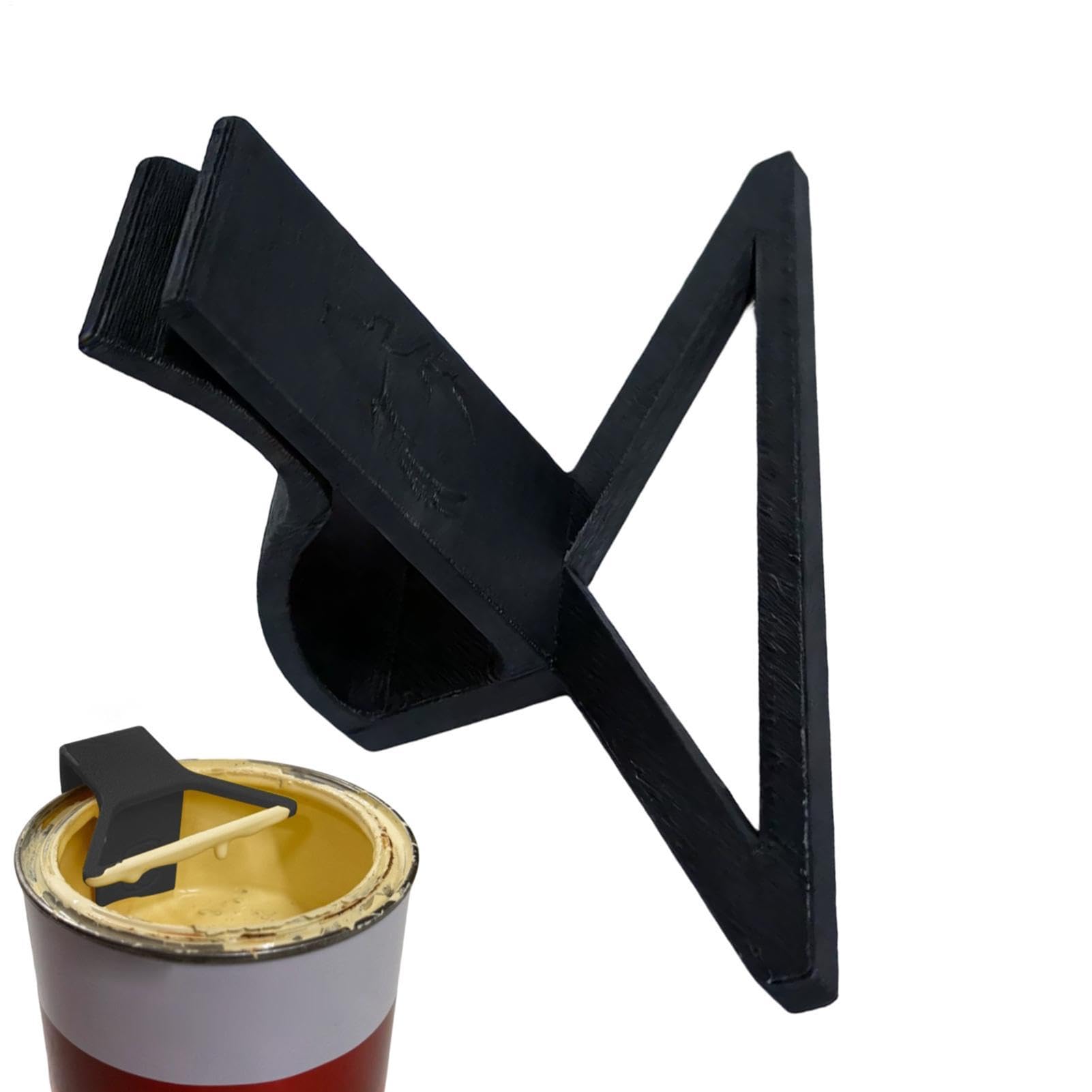 Paint Brush Scraper – Edge Clamp Wipper Tool, Can Clip Scraper with Sturdy Design, Painting & Woodworking Accessory, Workshop Garage Furniture Renovation Tool, Home DIY for Professional