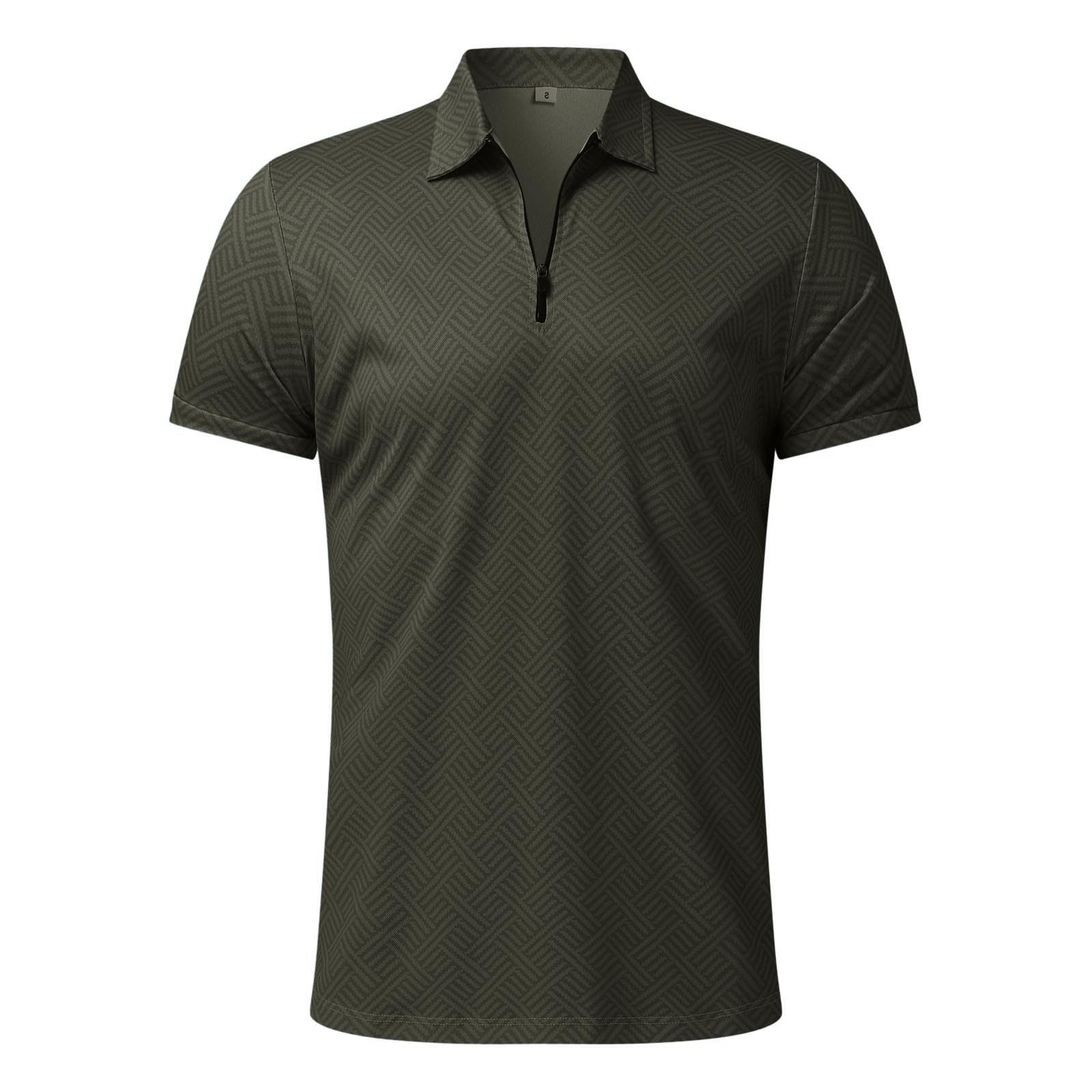 Trainingsanzug Herren 2 Teiler Sommer Outfit Leicht Jogginganzug mit Polo Hemd und Shorts Set Einfarbig Freizeitanzug Atmungsaktiv Bequem Hausanzug Dünn Sportanzug Fitnessanzug Activewear Streetwear