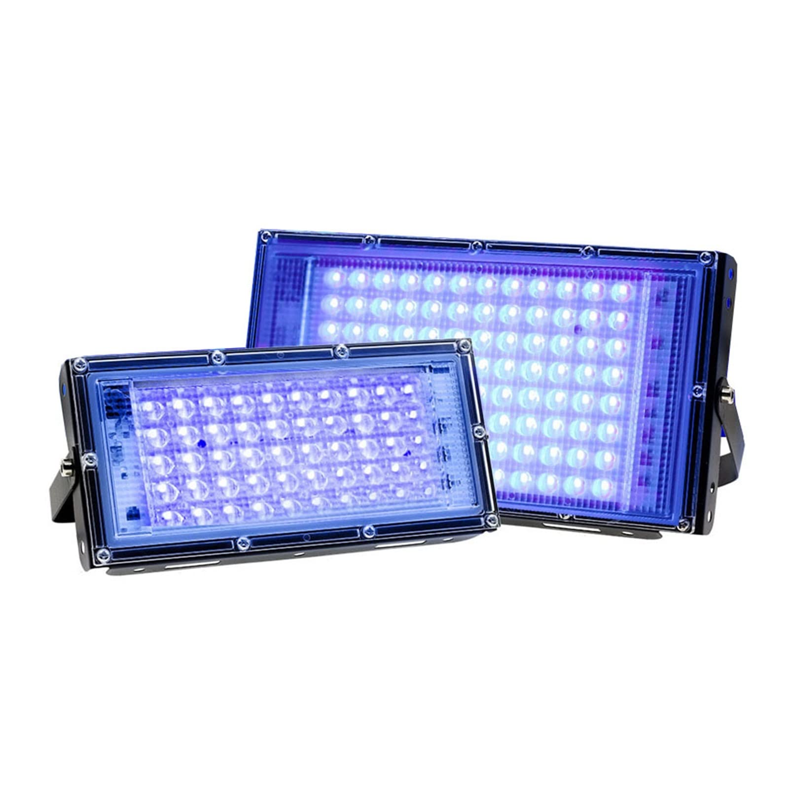 100W 200W 300W LED UV-Schwarzlicht, Schwarzlicht-Flutlicht mit Stecker, IP66 Wasserdichtes Schwarz-Flutlicht Neon Glow for Party,Unübertroffene Lumineszenz(With Plug,200W)