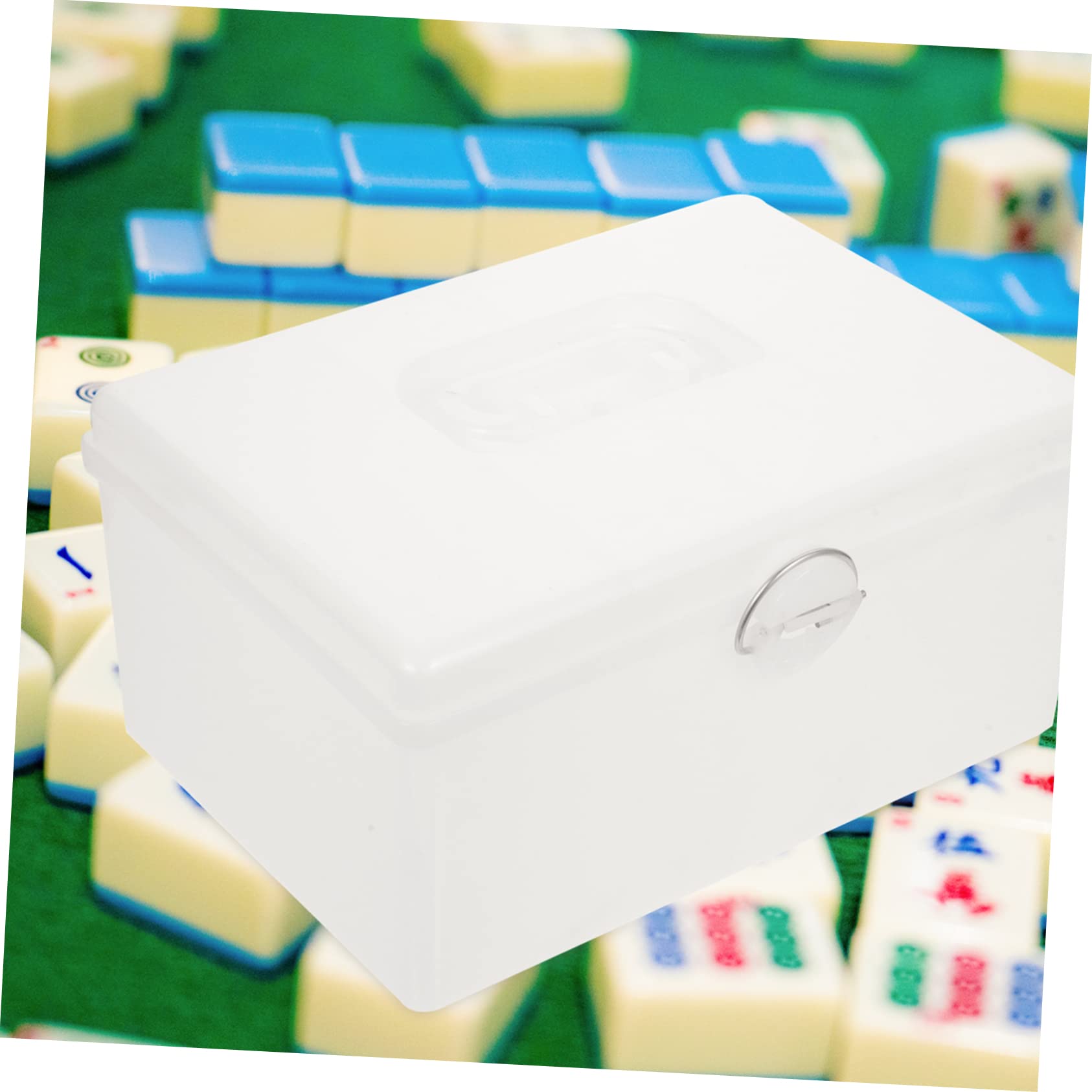 Kunststoffboxen Deckel Für Mahjong-aufbewahrung Innenbereich Multifunktions-aufbewahrungsbox Einfache Tragbare Kasten