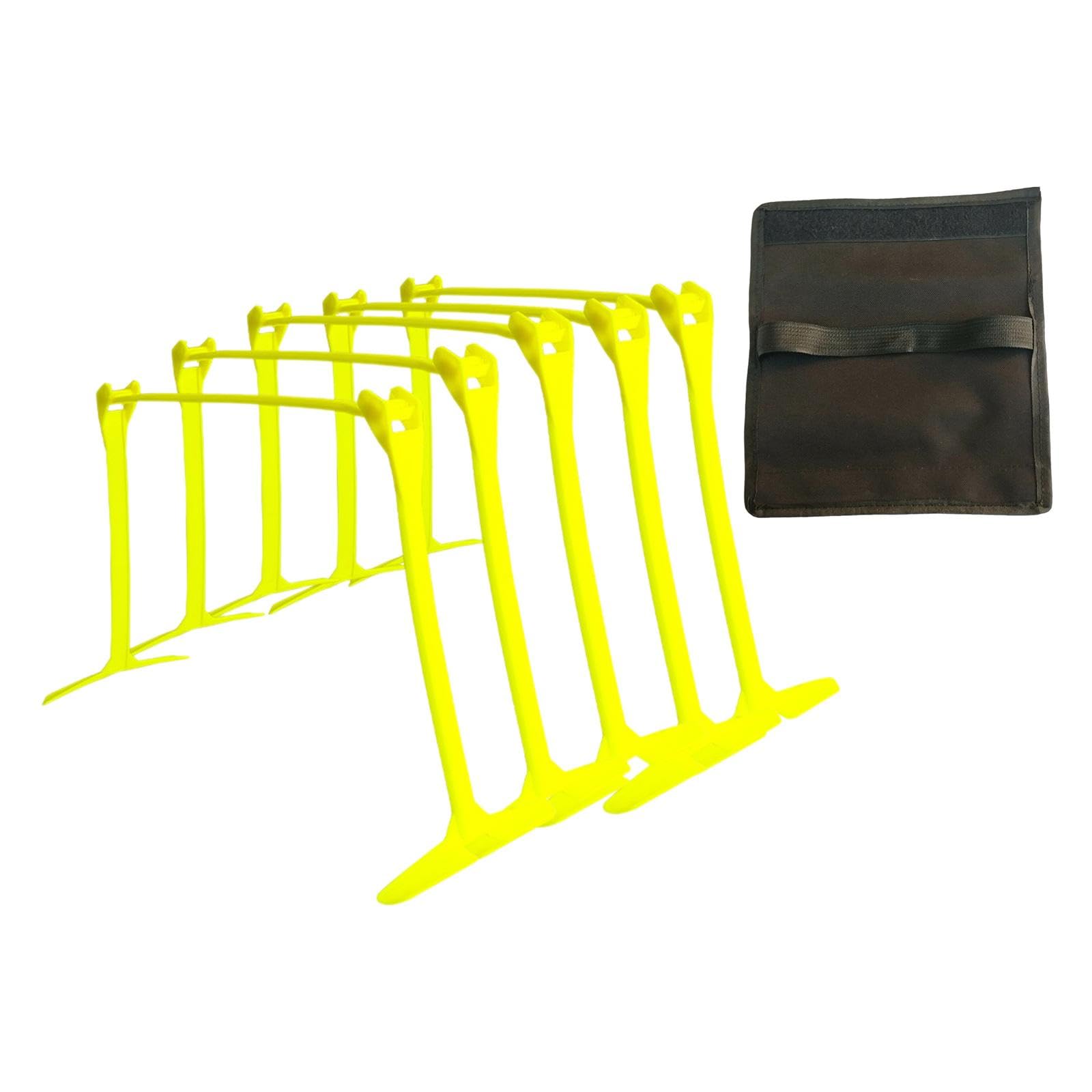 5 Piezas de Ajustables para Entrenamiento Resistencia Velocidad PVC Plegables Equipo Portátil para Fútbol Niños Adultos Entrenamiento