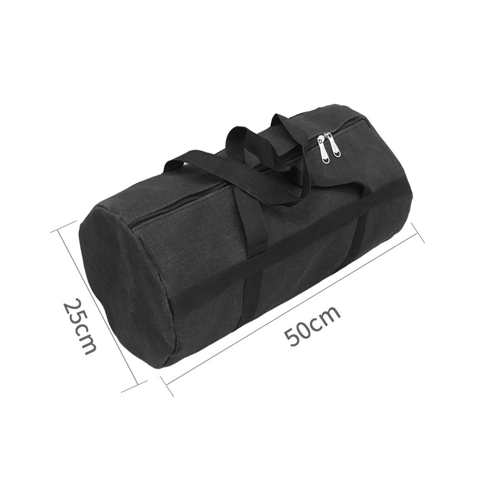 Organizador de Herramientas Bolso para Herramientas de Gran Capacidad con Compartimientos Exteriores Gruesa Adecuado para Electricistas Plomero, Negro Grande