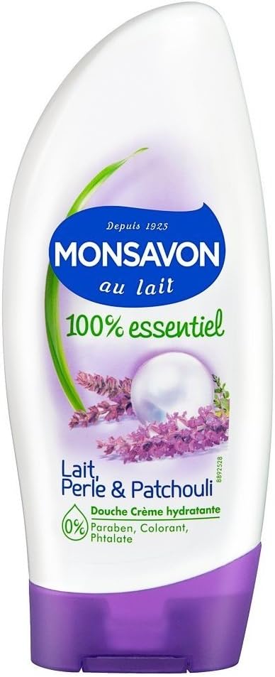 100% Essential Milk Pearl and Patchouli shower gel 250ml