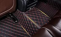 Vista 3 de Alfombrillas de automóvil para Mercedes-Benz G, GL, GLA, GLB, GLC, GLE, GLK, GLS, M, ML 2000-2023 forros de cuero antideslizantes (negro y beige)