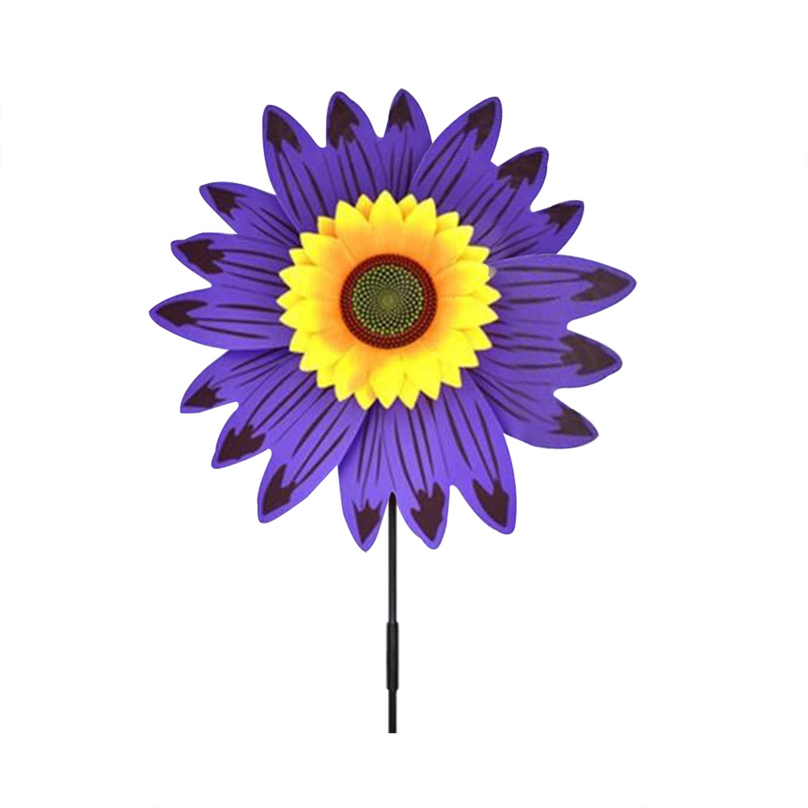 Xmiral Sunflower Garden Wind Decoration Windmill De Outdoor Patio Large (Purple, One Size) — image 1