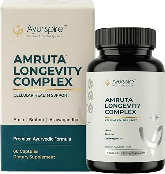 Amruta Longevity Complex Dietary Supplement, 60 Capsules