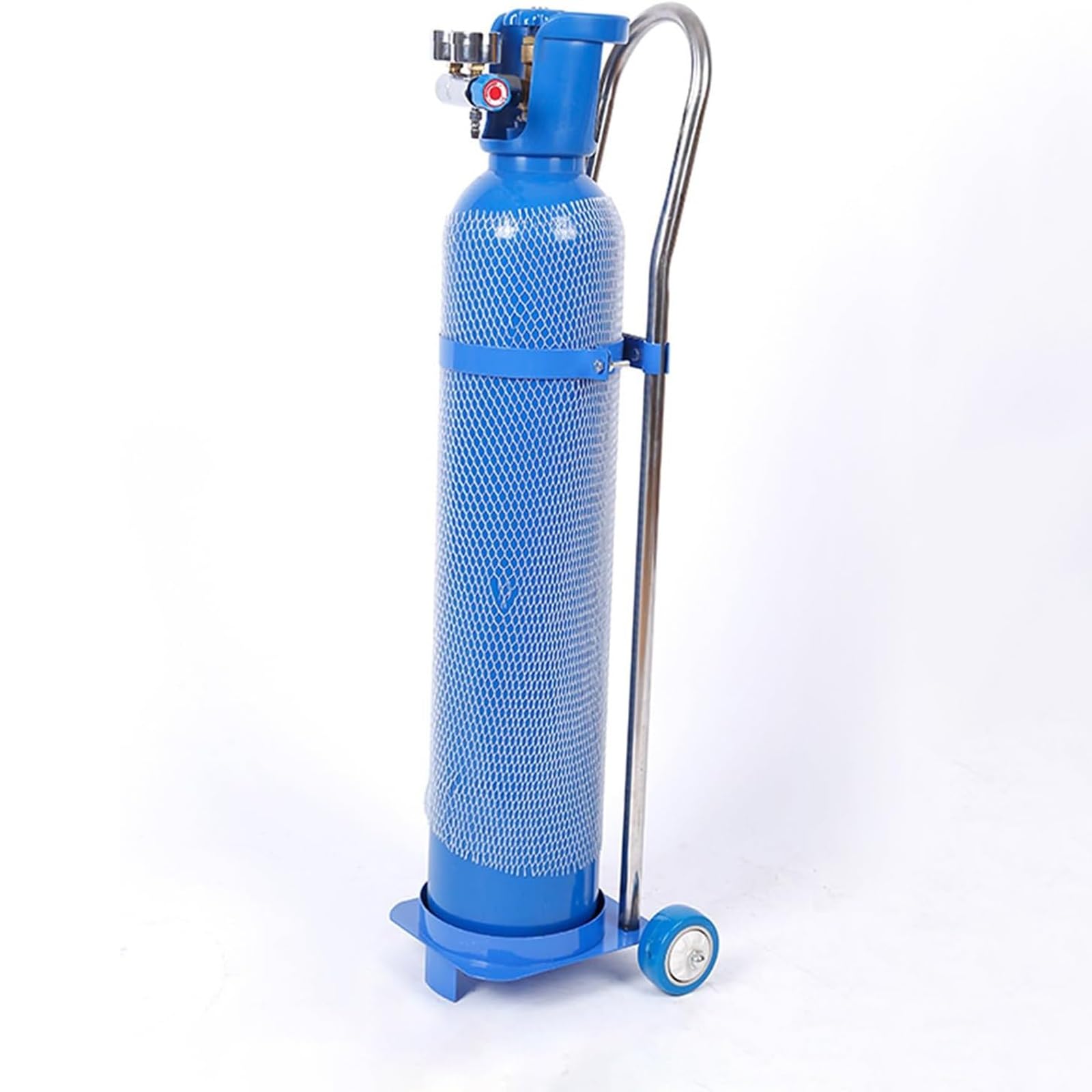 Carro portátil para Cilindros con Ruedas y asa para un Transporte y Almacenamiento Seguros en Laboratorios.