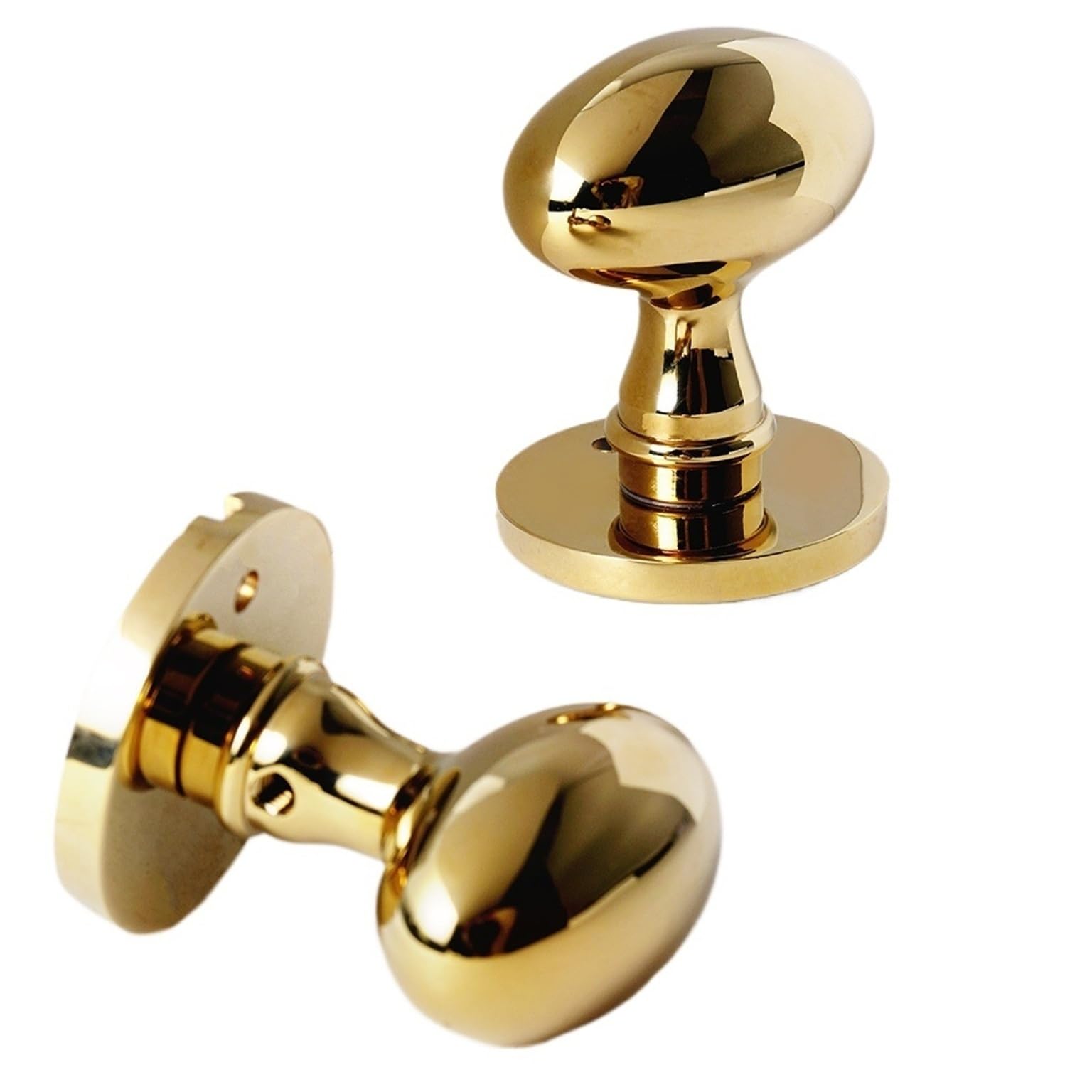 Juego de cerradura puerta ovalada latón macizo(Privacy Lock)
