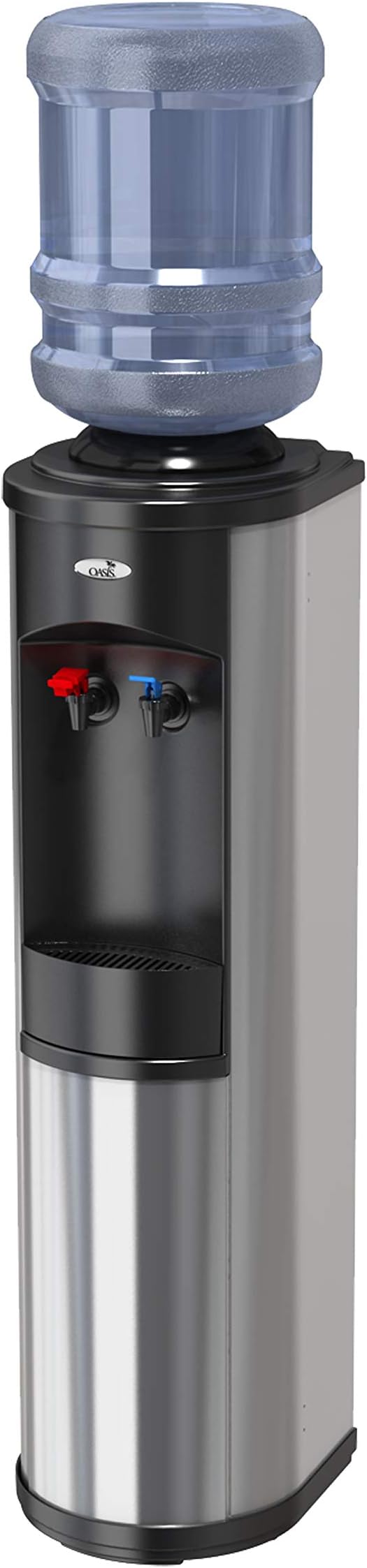 Oasis BTSA1SK STN w/WTG Artesian Cook 'N Cold Bottled Water Cooler with WaterGuard System, Stainless Steel and Black