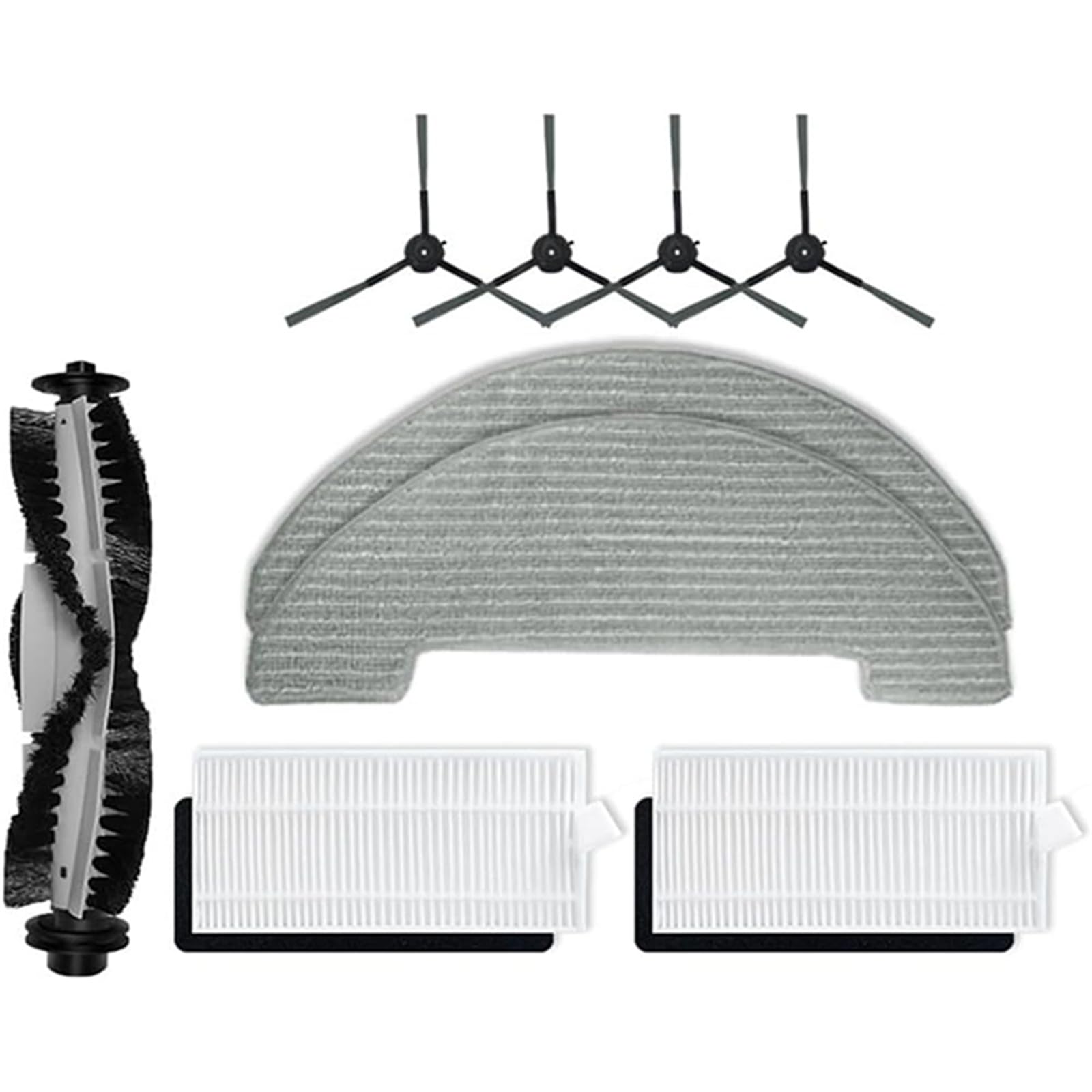 Elnwnnkc For Xiebro HR1010 Robot Brush Spare Part Main Brush Edges Sweeping Hepa Filter Bundle Anti-Allergen Cleaning Equipment Accessories Replacement Filter Robotic Parts Floor