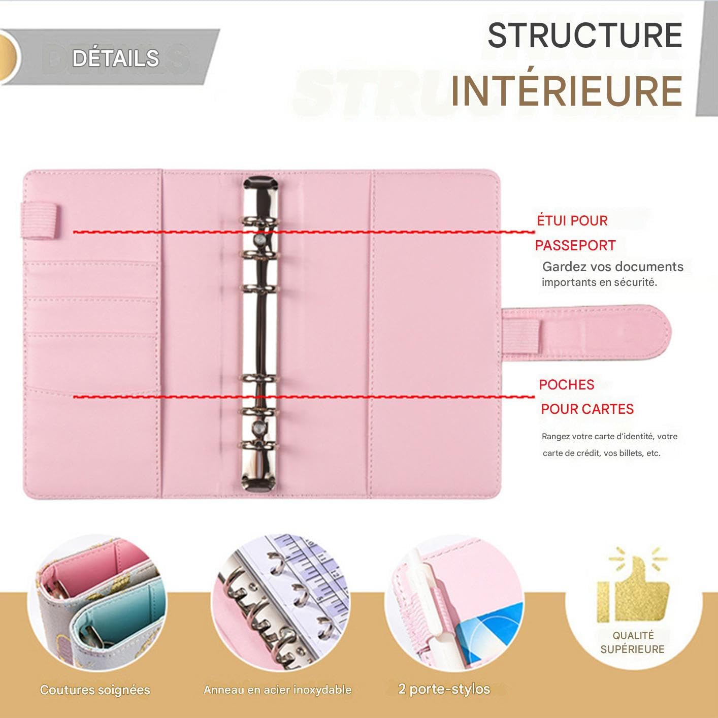 Carnet De Budget - Carnet Organisateur De Budget,Classeur A6 Pour Enveloppes D'espèces Et Organisation Des Factures | pour Hommes Femmes Garçons Jeunes Adolescents