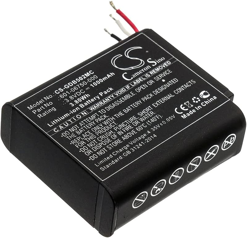 Cameron Sino KCDE Replacement Battery for GoPro CHDHS-101, CHDHS-501, Hero 4 Session, Hero 5 Session, HWMR1, HWPR1(1000mAh / 3.70Wh)