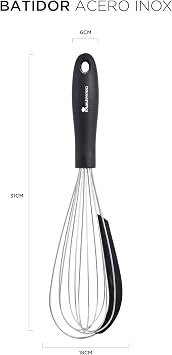 Bergner Master Pro Stainless Steel Whisk (Black)