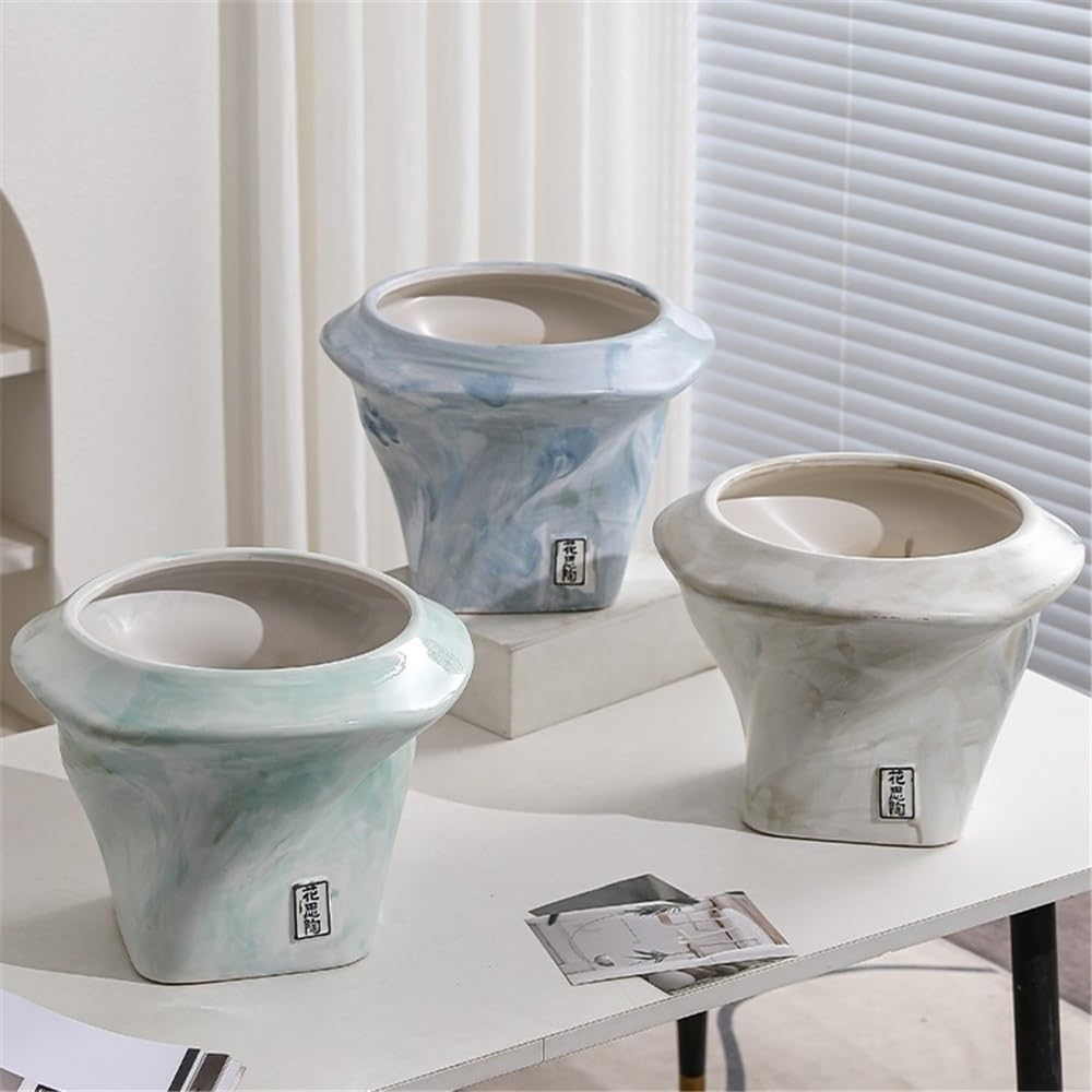 doniczki Ręcznie szczypta kreatywny kształt doniczka do salonu wewnętrzna zieleń orchidea ceramiczna doniczka doniczki ceramiczne