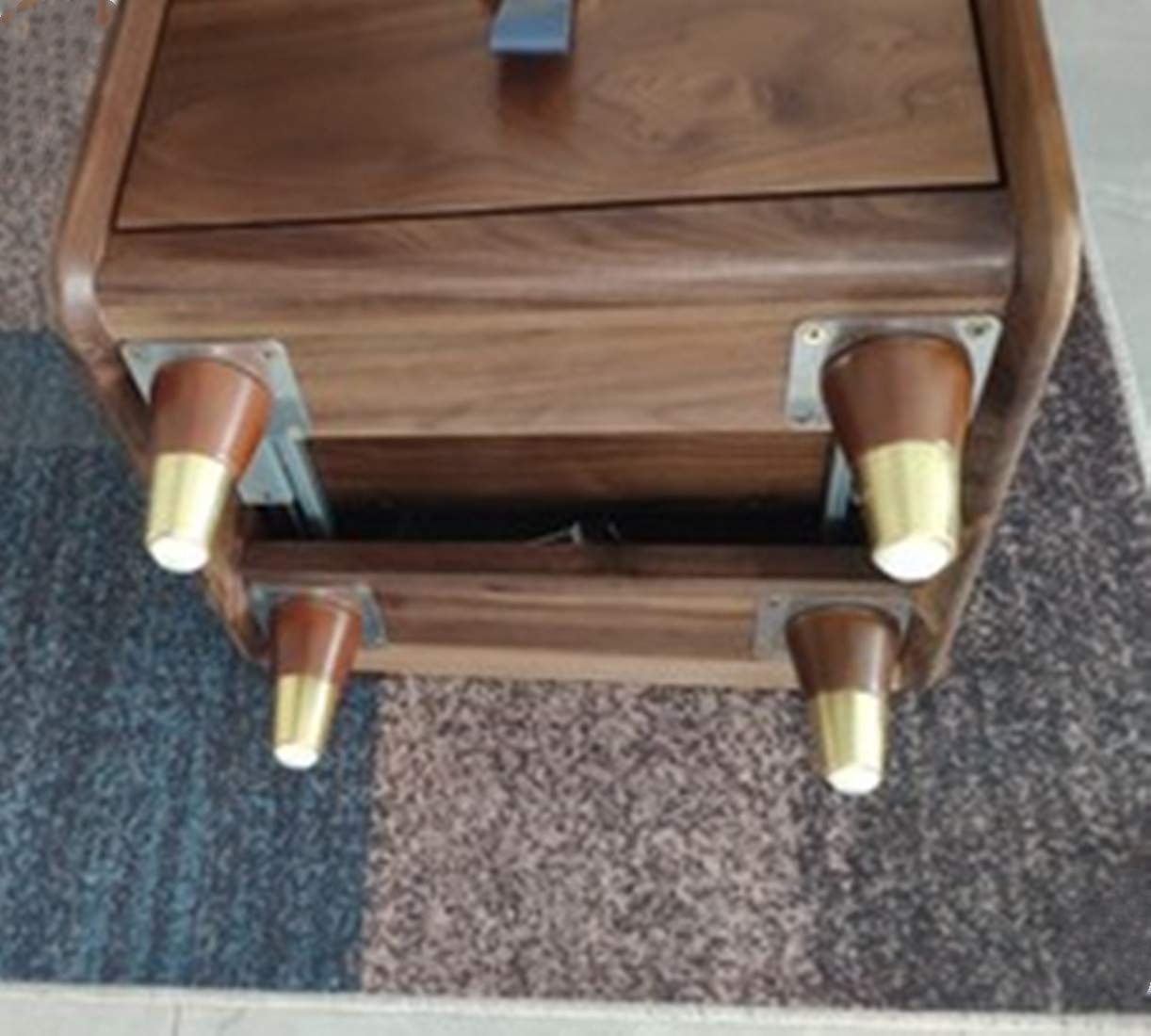 Paquete de 4 Patas de Madera para Muebles, Patas de Repuesto para Mesa de Centro, Patas de sofá de Madera, Patas de gabinete cónicas, Patas de Cama en Roble