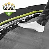 EXIT Toys Silhouette Bodentrampolin - 214x305cm - Rechteckiges Gartentrampolin Outdoor für Kinder - Mit Sicherheitsnetz und Fußschutzsystem - Sicherer Einstieg - Gute Sprungkraft - Schwarz - 6