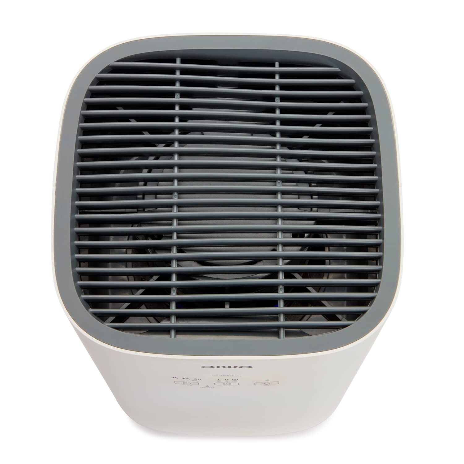 Aiwa PA-100: Purificador de Aire con Filtro H13 HEPA, Ionizador, Filtración 99,95%, Ultra Silencioso, Temporizador, 3 Velocidades de Ventilación, UV LED, 17 m², Control Táctil, Blanco