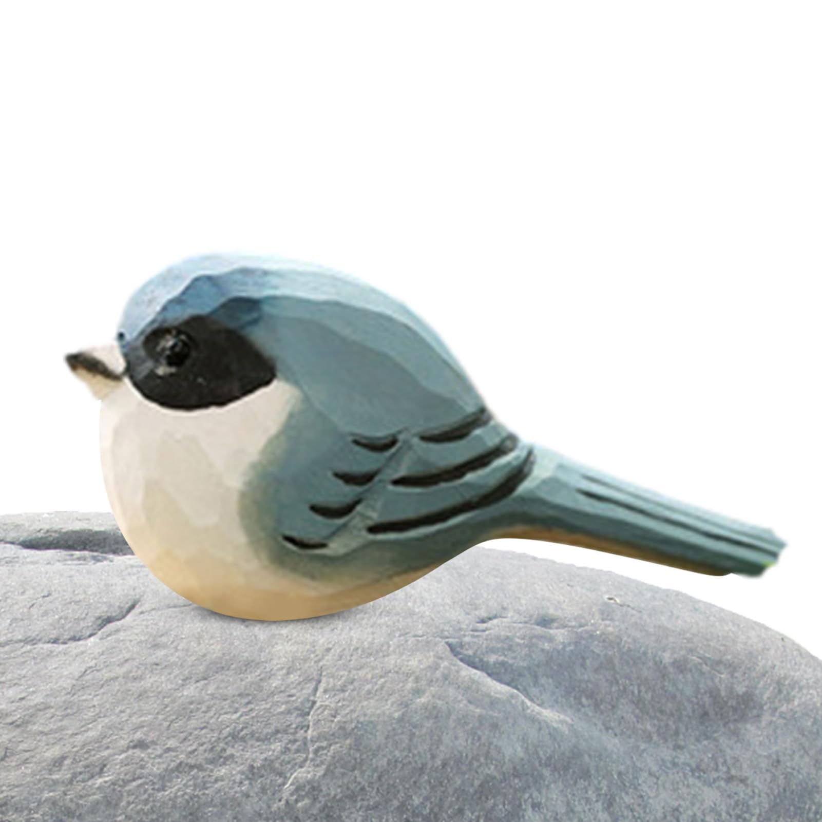 Teksome Wooden Birds | Hand Carved Bird Statue for Bird Lovers | Wooden Bird Statues for Home Decor Bird Figurines for Shelf Decor