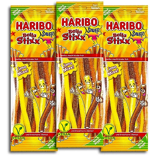 3 Il Paquet HARIBO Balla Stixx Soude Mixx Sauer Légumes 3 X 175g