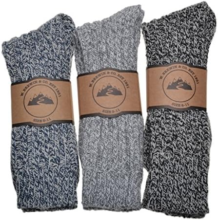 WB SOCKS Men's Thick & Warm socks 3 pairs per pack
