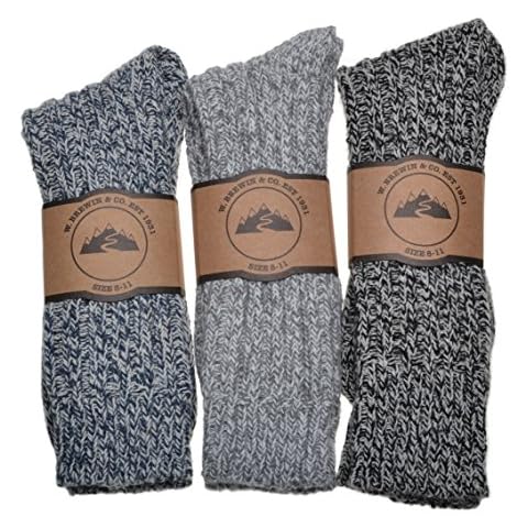 3 Pairs of Warm Wool Blend Boot Socks Cover