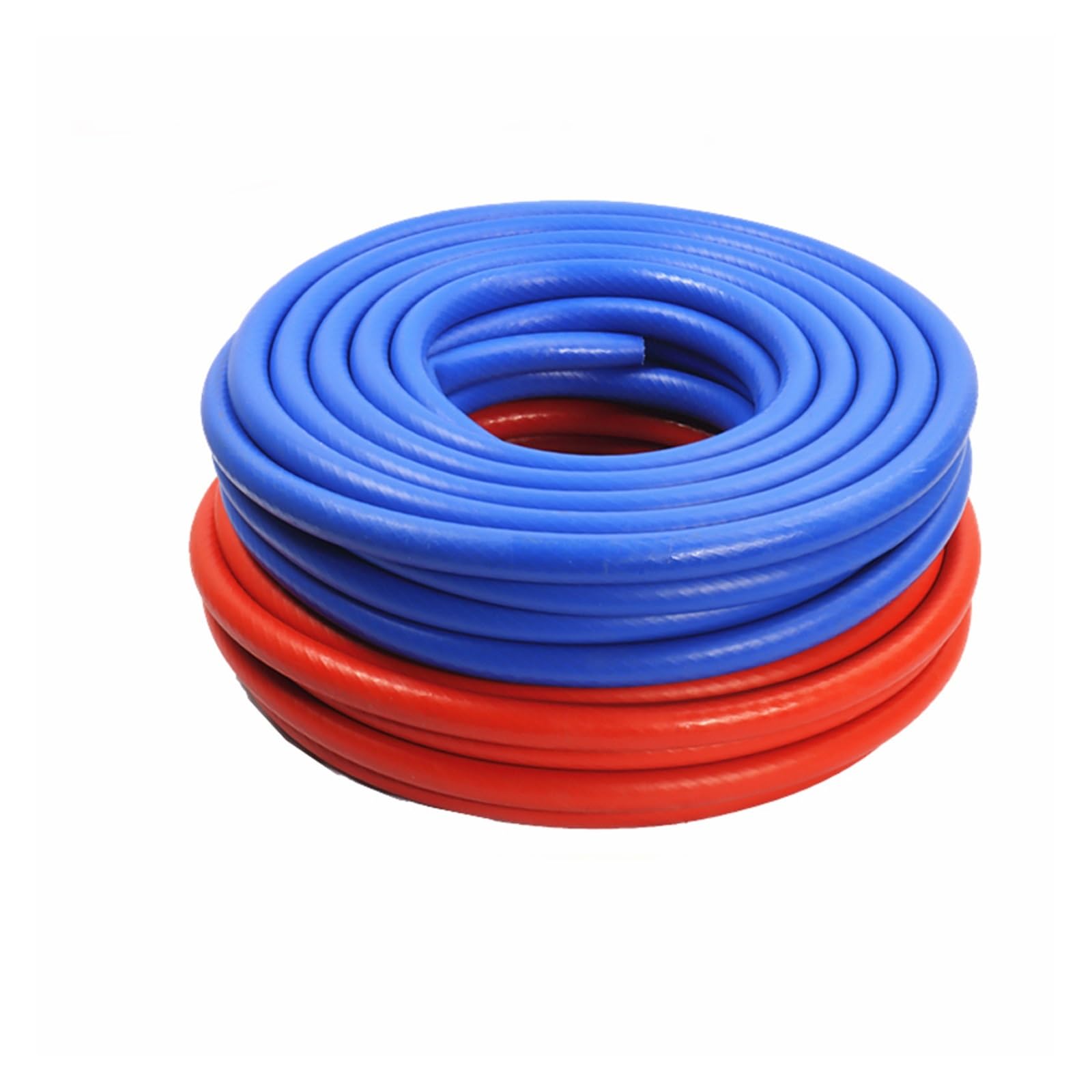 Tubo de vacío de silicona rojo/azul de 1 m y 6-32 mm de diámetro interior, manguera de goma trenzada reforzada, tubería de aire y agua, tubería de alta presión resistente al calor(Red,19x25mm