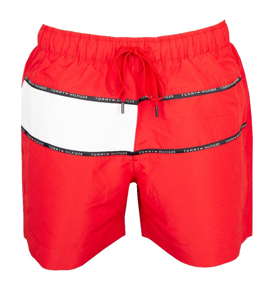Tommy Hilfiger Bokserki męskie kąpielówki z elastycznym ściągaczem i zewnętrznym sznurkiem Artykuł XM0XM02890