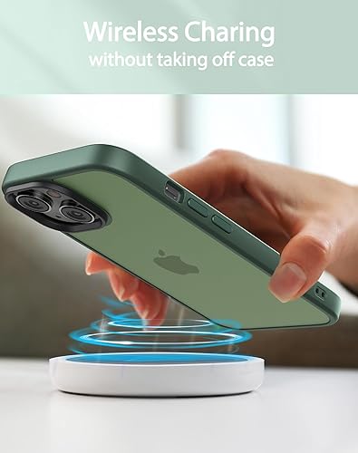 Miniatura 6 de Foluu Funda delgada para iPhone 15 Pro Max 2023-2X protector de pantalla de vidrio templado y 2 protectores de lente de cámara, parte trasera de