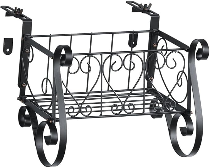 Amazon.com: Collections Etc Collections Black Iron Scrollwork Deck Rail
