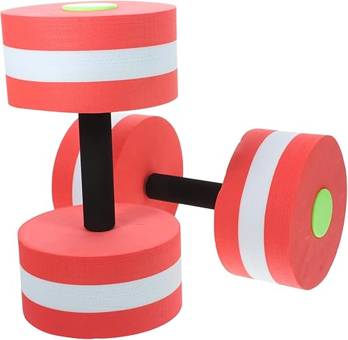 Yardwe Pesas de agua para piscina, equipos de ejercicio acuático, mancuernas para barra de mano acuática, 4 unidades