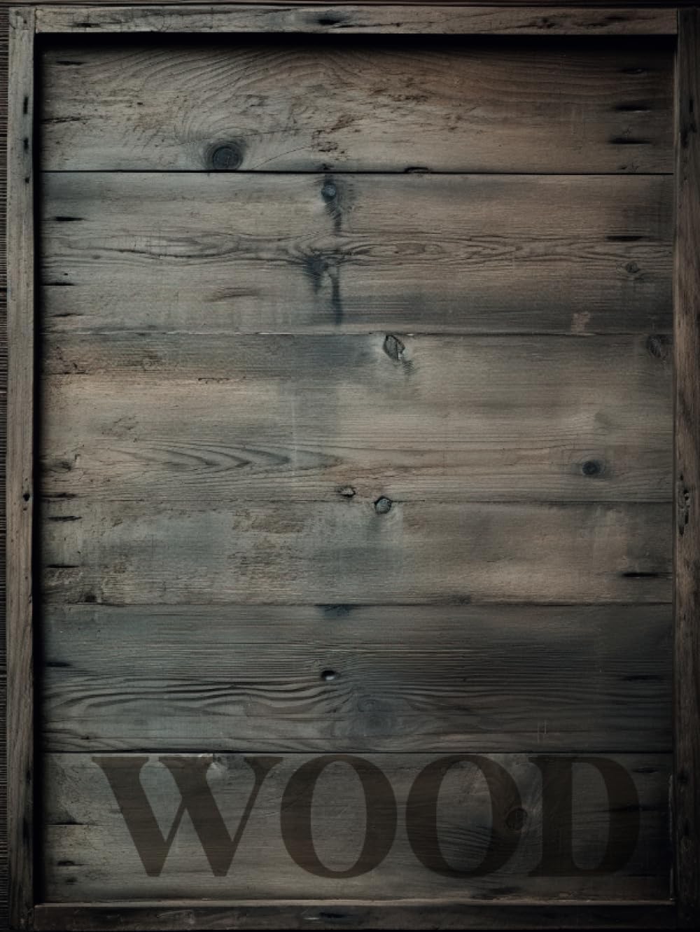 Neutral Wood: Oversized Decorative Coffee Table Book, Timeless Decor Elegance Aesthetic, Living Room Design Styling For Real Estate Displays And Stacking, Thick Spine For Visual Statement Piece