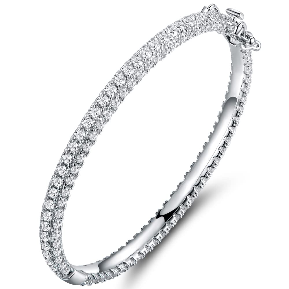 Sponsored Ad - 18K Gold Plated Crystal Bling Eternity Bangle Bracelet