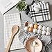 DII Farmhouse Basic Kitchen Collection Woven, Dishtowel Set, 18x28, Black, 5 Piece