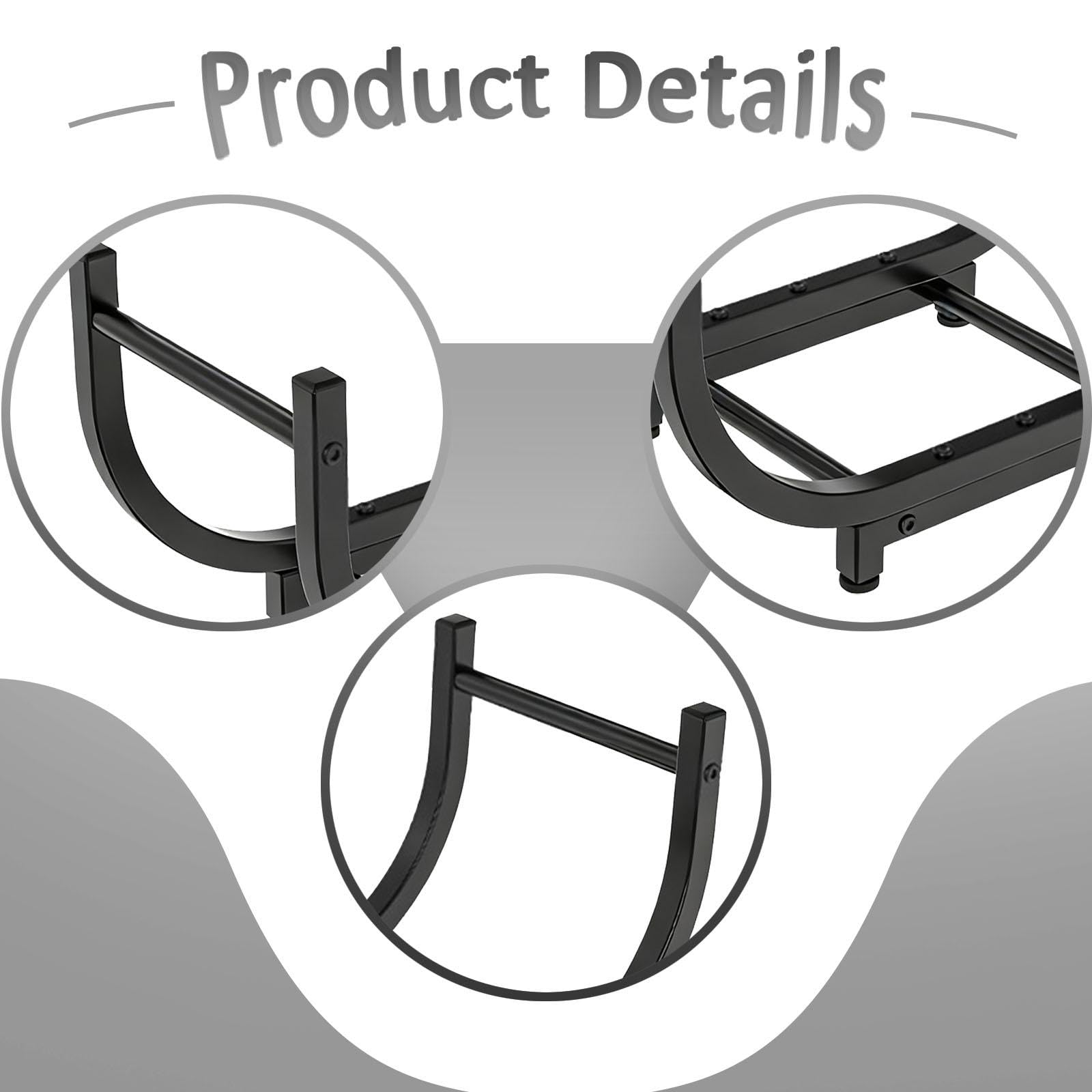 Support de Grille à Bûches pour Cheminée, Support de Combustion de pour Camping, Arrière-Cour, Cabane