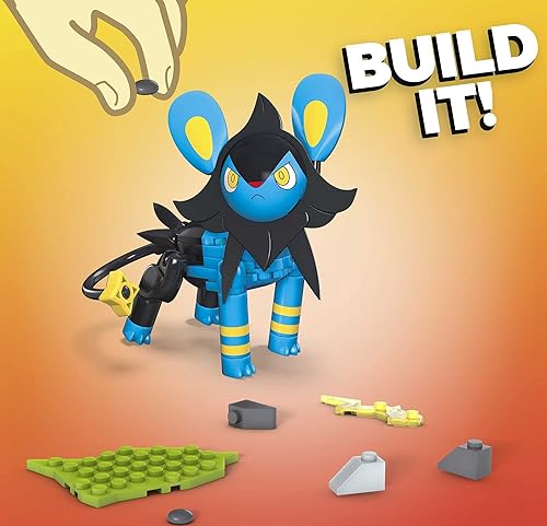 Miniatura 2 de Mega Construx Pokemon Luxio - Juego de construcción con figuras de personajes, juguetes de construcción para niños (67 piezas)