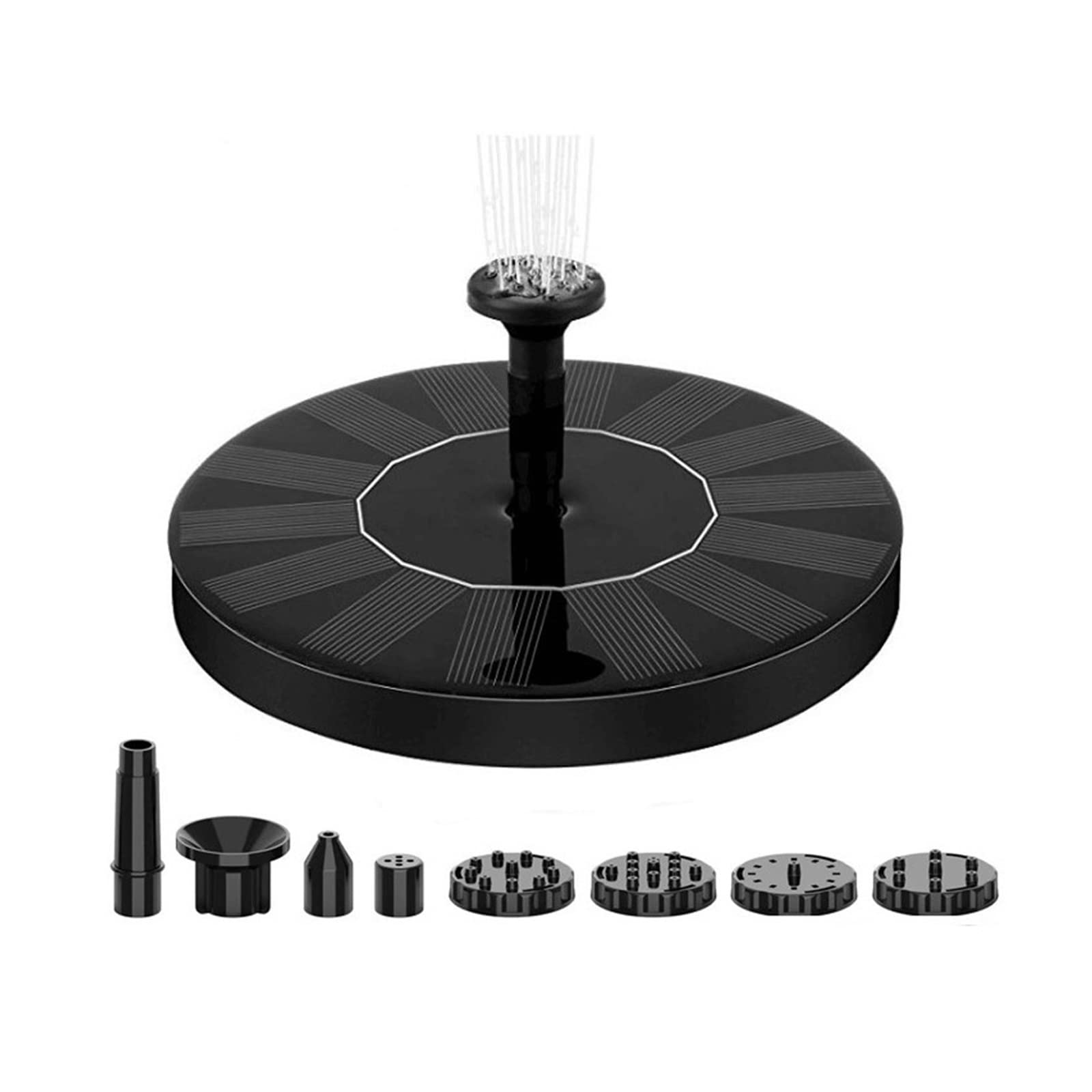 Mini Solar Water Fountain Pool Waterfall Garden Decoration Outdoor Bird Bath Powered Floating Courtyard Efficient Use Of Energy(16cm)