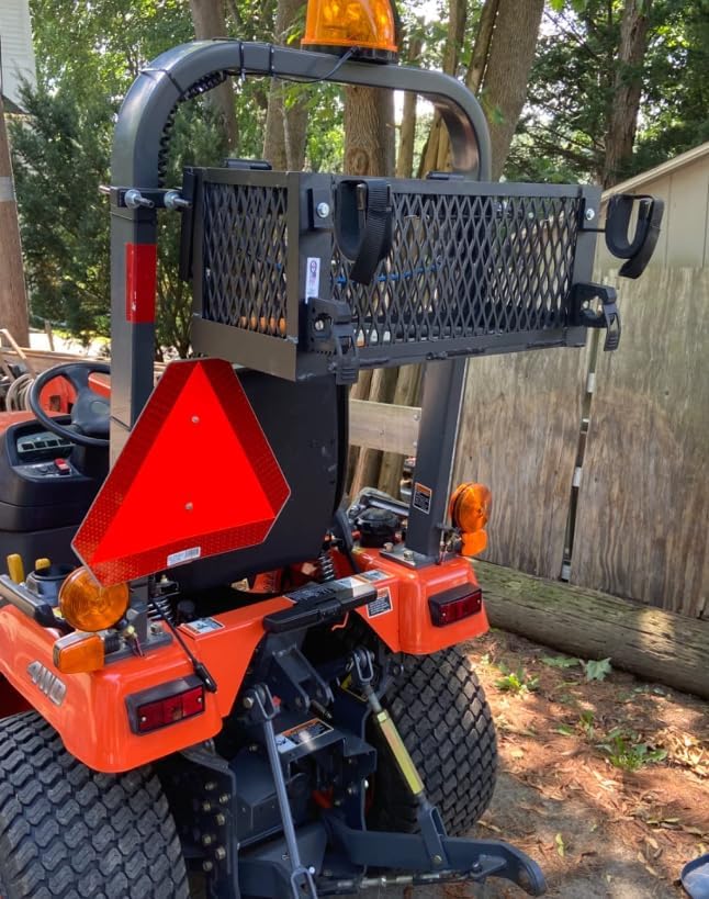 Miniatura 6 de Great Day TT400 - Bandeja de herramientas de tractor de ajuste universal de 24 x 10 x 10 pulgadas, color negro + cuchillo plegable de bolsillo