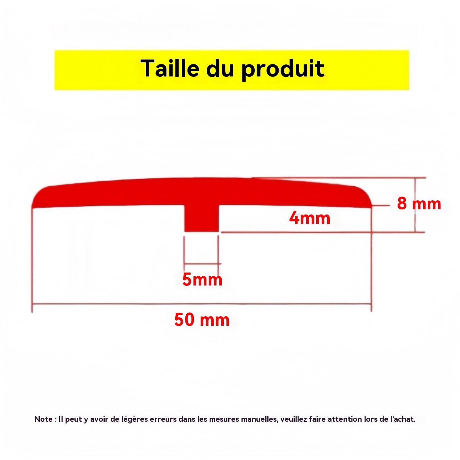 Profil De Transition 5M Profile en T Baguette De Seuil De Porte PVC Baguette De Finition Carrelage Transition Solide Et Esthétique pour Carrelage, Parquet Et Moquette(Yellow Oak)