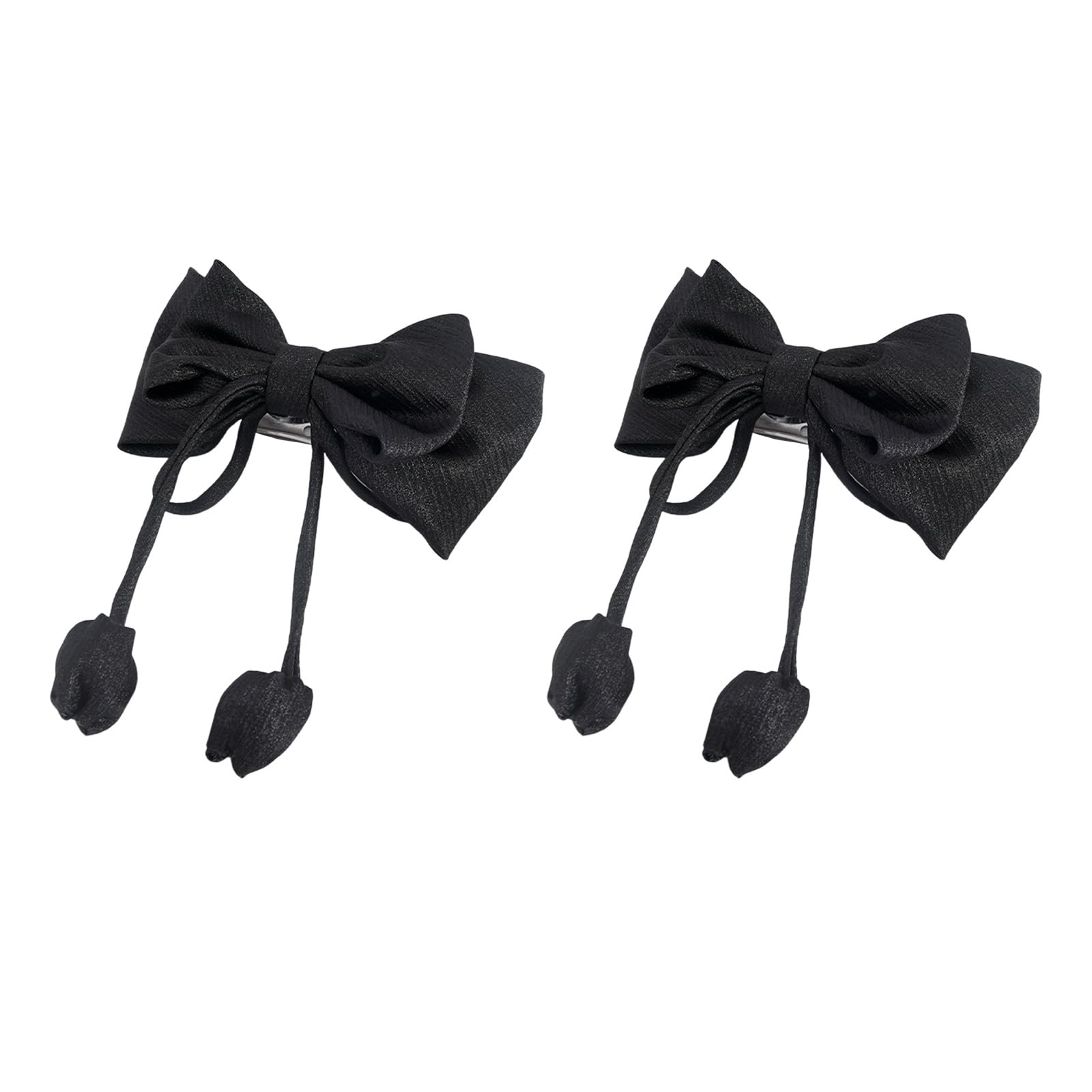 carotoe Of 2 Rose Pendants Bowknot Curtain Holdbacks Clips Window Drapery Tiebacks Buckles Decors for Parties Celebration Curtain Accessories
