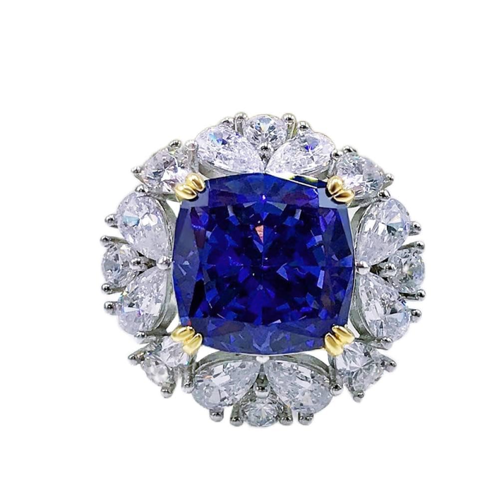 Bague argent 925 femme diamant carbone jaune qui ne ternit pas pour sublimer vos mains - 5
