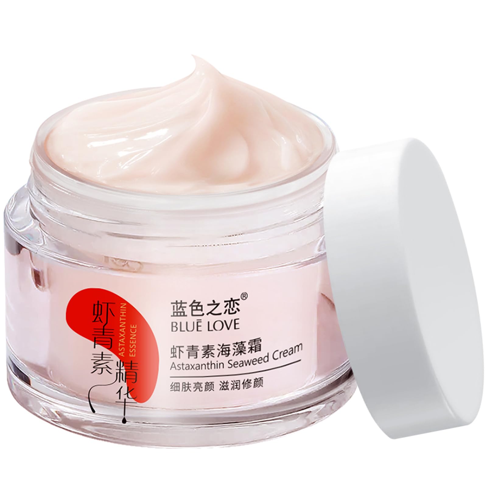 BLUE LOVE 1PC Astaxanthin Seaweed Face Cream for Men & Woman, Anti-Aging Hydration Facial Moisturizer Skincare for All Skin Types