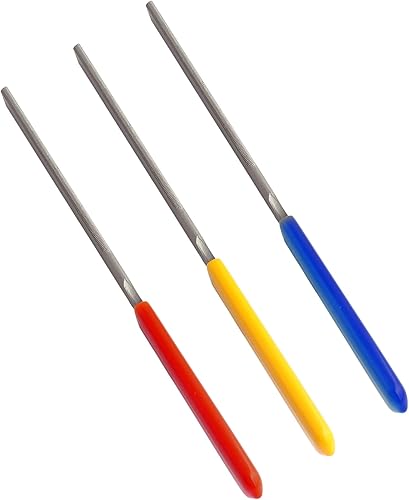 Miniatura 3 de Holmer Archivos de tuerca de guitarra de bajo doble filo, juego de archivos de corona de traste, herramientas de luthier para P Bass Jazz Bass