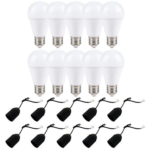 NCC-Licht 10 x Baufassung Renovierfassung E27 schwarz + 10 x