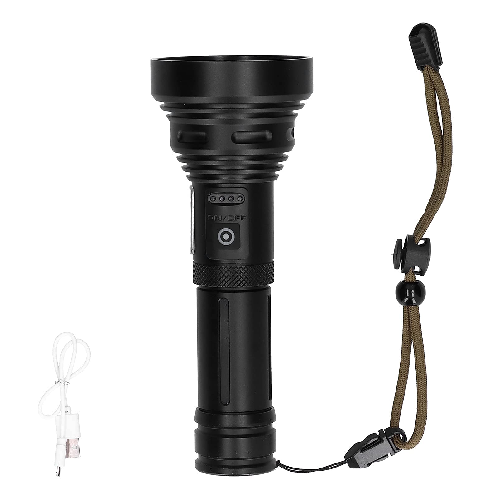 Rechargeable Flashlight Multi-Function Flashlight USB Charging 1500 Meters Long Distance LED Hunting Fishing and Expedition Flashlight : Sports & Outdoors