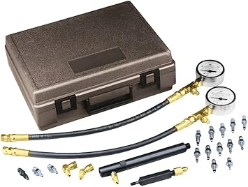 OTC 7488A Brake Pressure Test Kit - Complete Set of Fittings and Gauges for Pressure Testing ABS and Conventional Brake Systems; Compatible with Select Chrysler, Ford, GM, Jeep, and Import Vehicles
