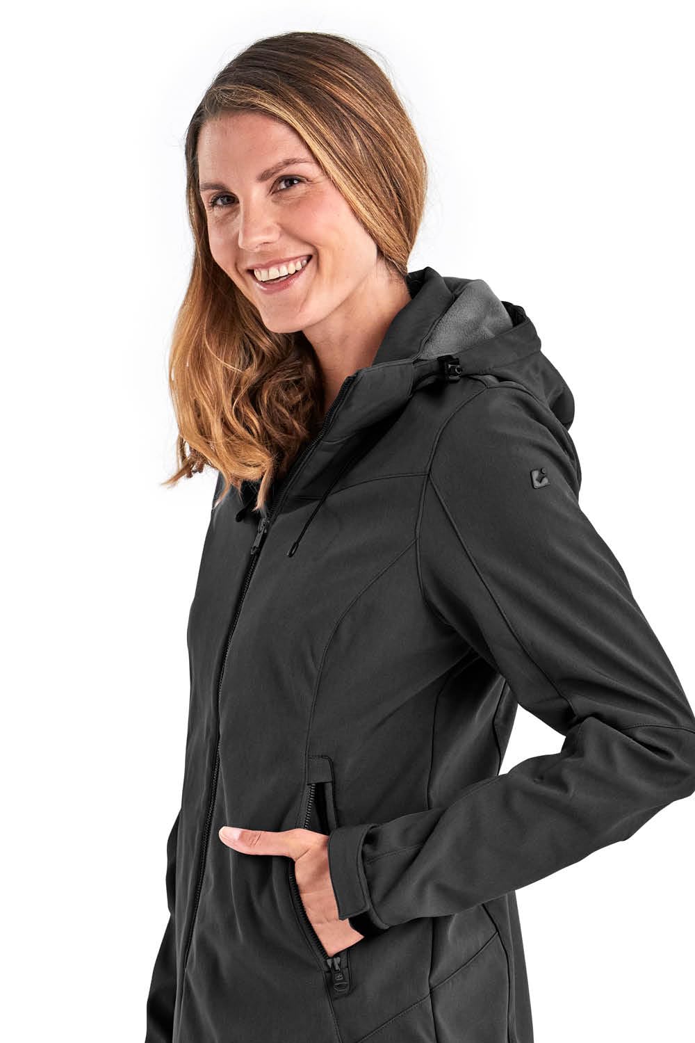 Killtec Damen Softshelljacke Giacca softshell/giacca outdoor con cappuccio staccabile con cerniera Donna
