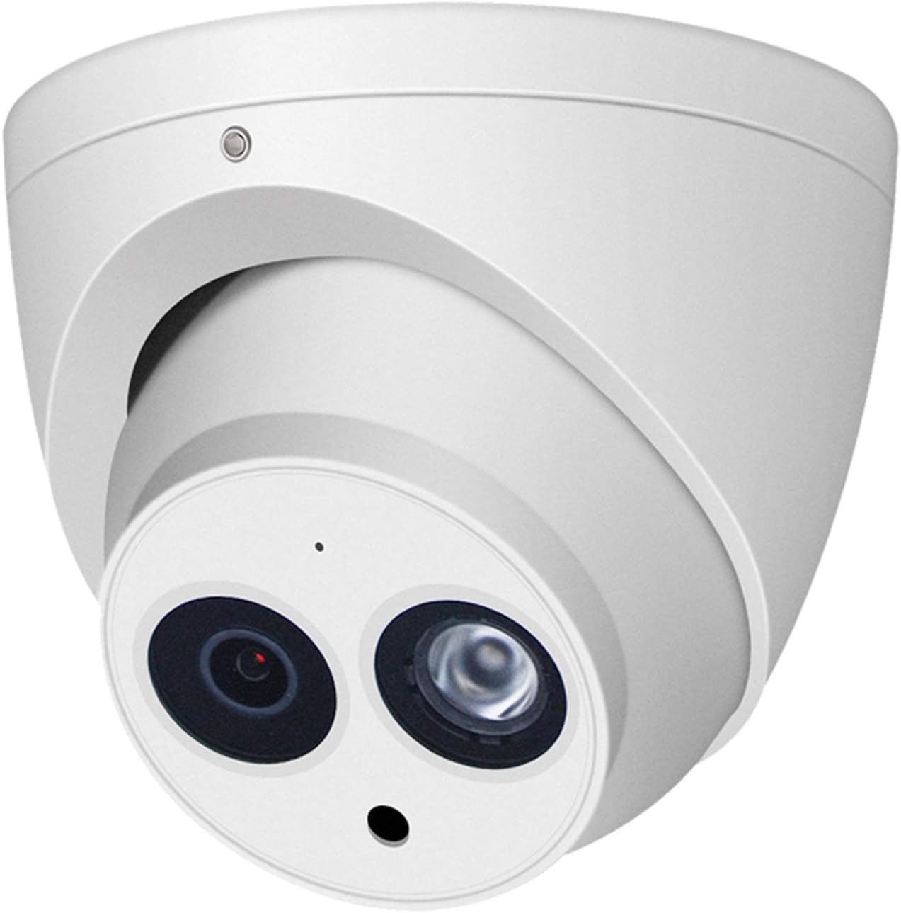 Super Big Clearance! UltraHD 4K 8MP Outdoor Turret PoE IP Security Camera 2.8mm Lens, Built-in Mic for Audio Recording, 3840×2160, 98ft Night Vision Starlight Surveillance Camera, MicroSD Recording 256GB,IP67 Weatherproof